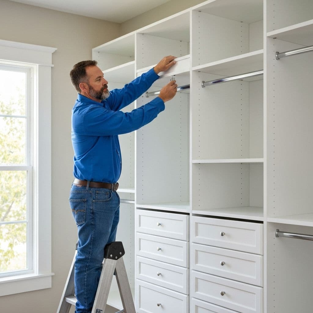 Completed closet installation