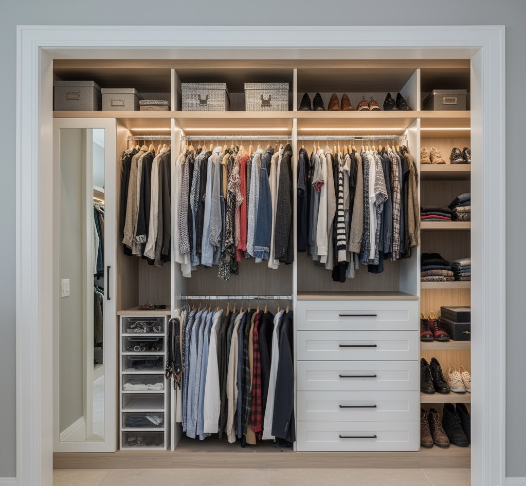 Custom Reach-In Closet